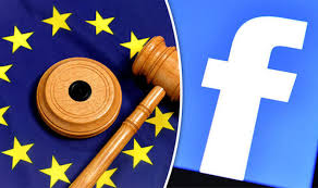 gavel and facebook logo