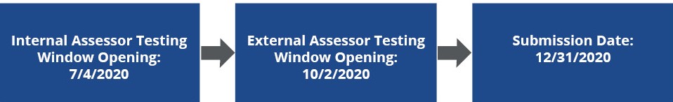 Internal Assessor Testing Timeline